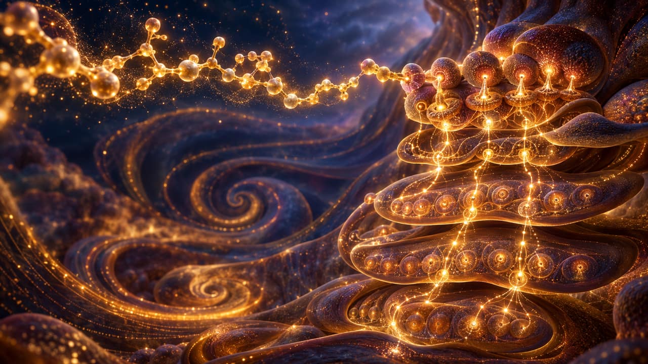 Gold and bronze abstract spiral representing the hypothalamic pituitary gonadal hormone signaling axis